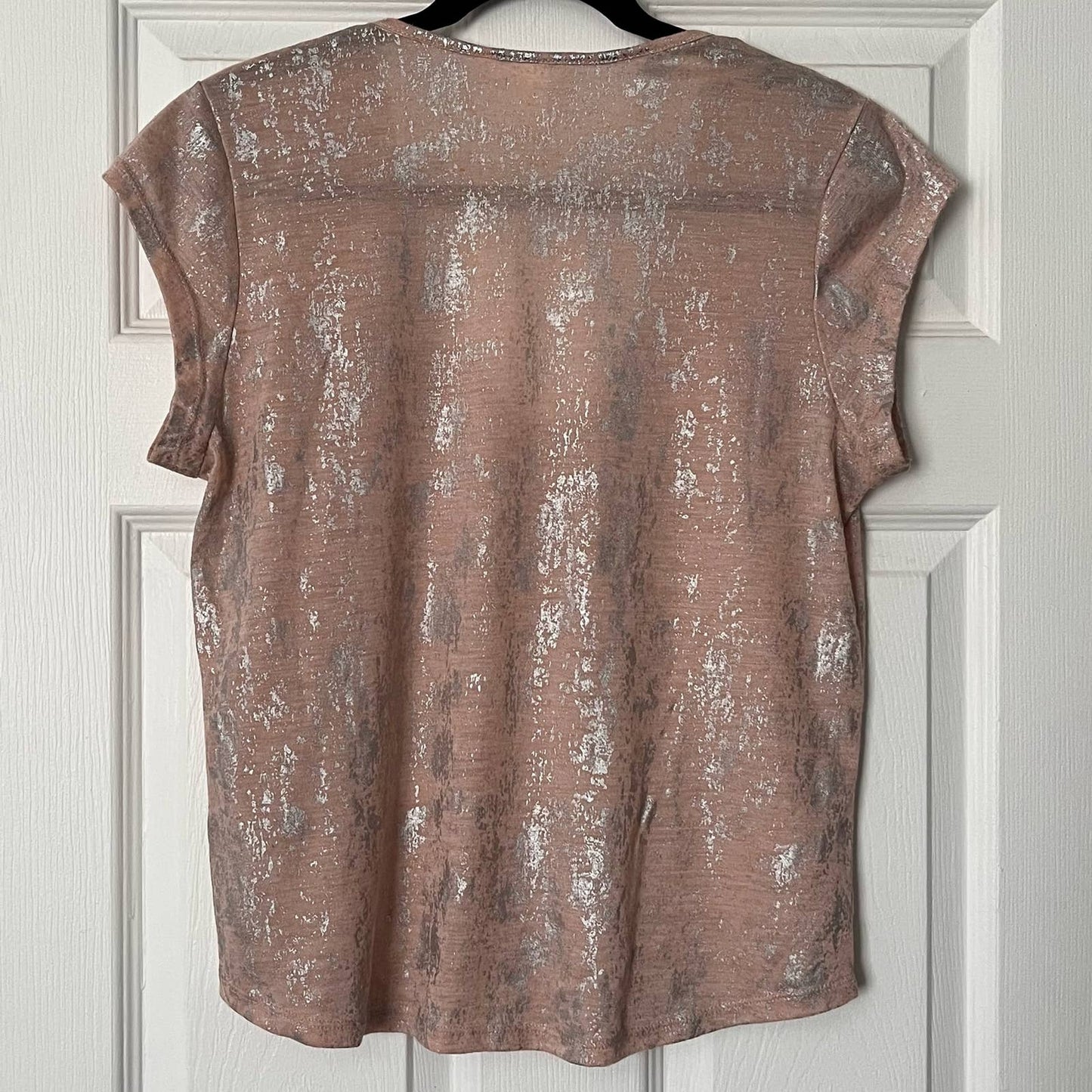 H&M Metallic Patterned Tee - Size M