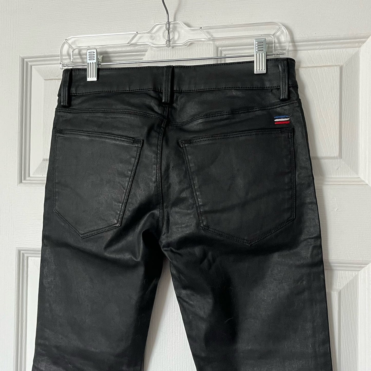 Etienne Marcel Skinny Ankle Zip Coated Jeans - Size 26