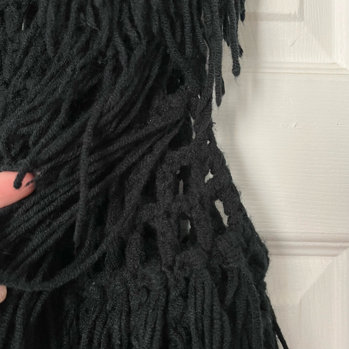 Mezzanine Fringed Open Knit Vest - Size UNKNOWN