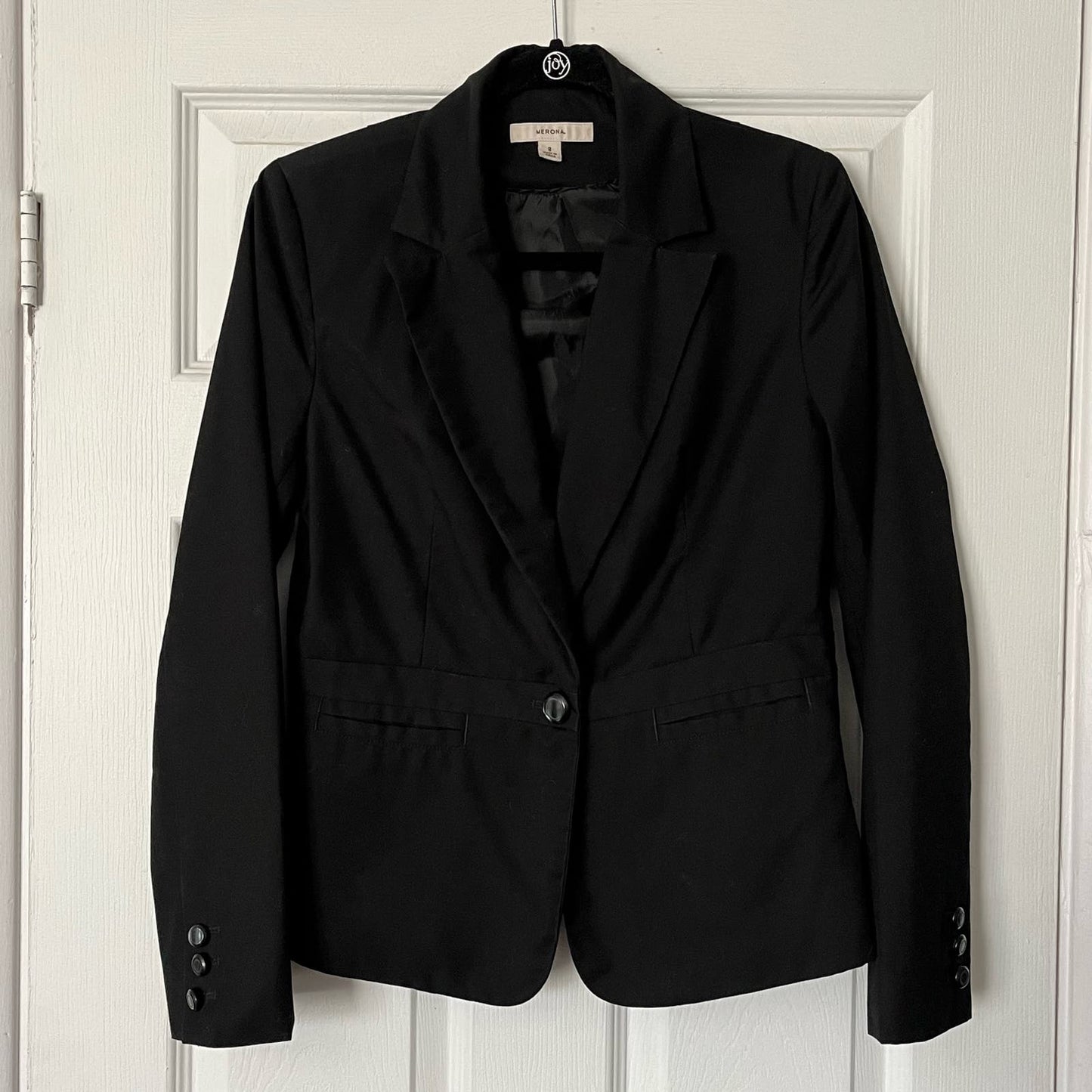 Merona Black Suit Jacket - Size 8