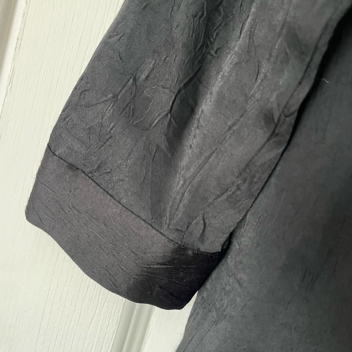 Zara Snap-Front Tie-Waist Blouse - Size S