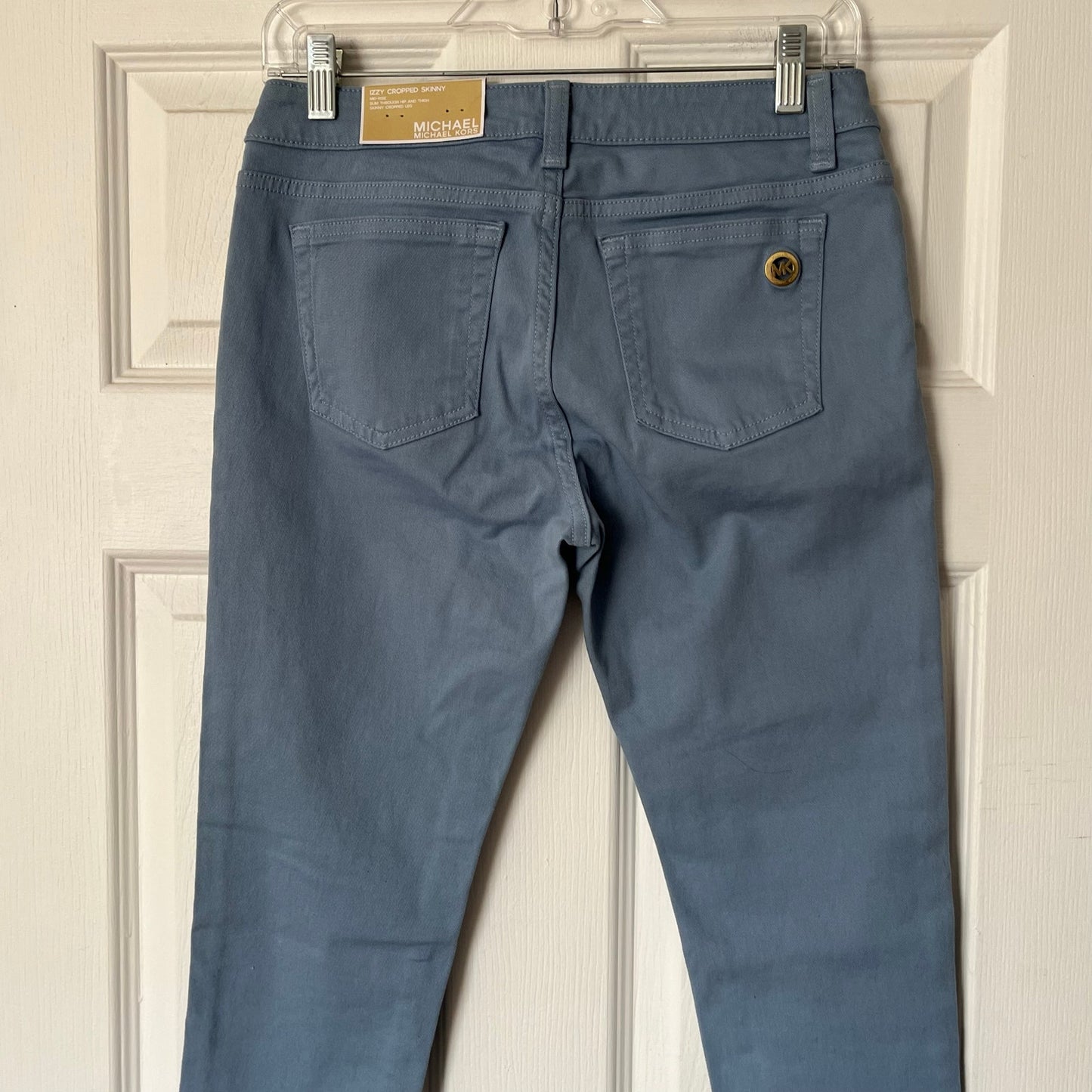 MICHAEL Michael Kors Izzy Cropped Skinny Mid-Rise Cropped Pants - Size 2P - NWT