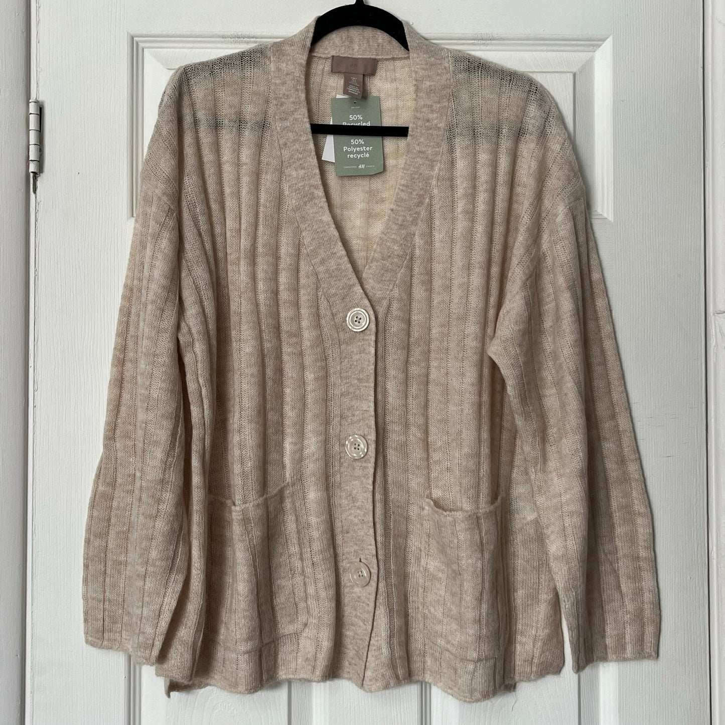 H&M Lightweight Ribbed Cardigan - Size S - NWT