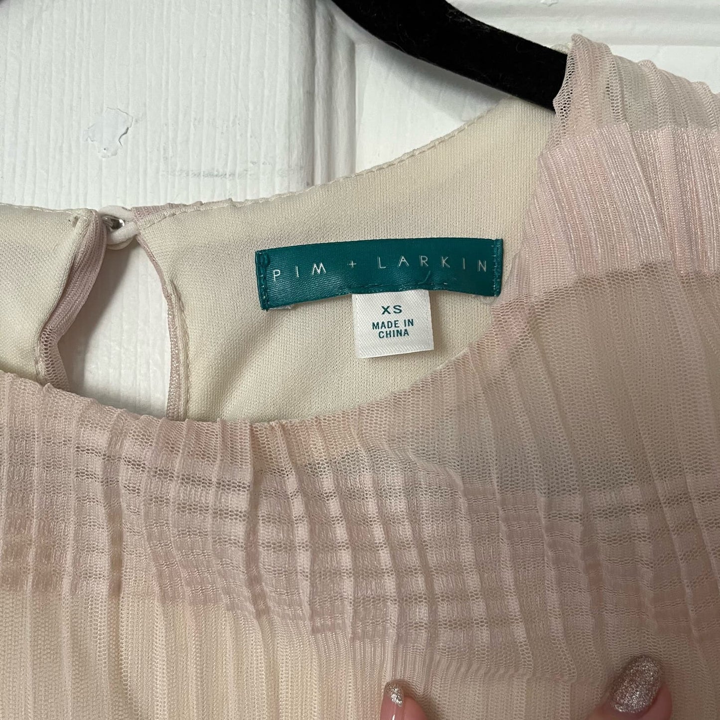 Pim + Larkin Pleated Overlay Dress - Size XS
