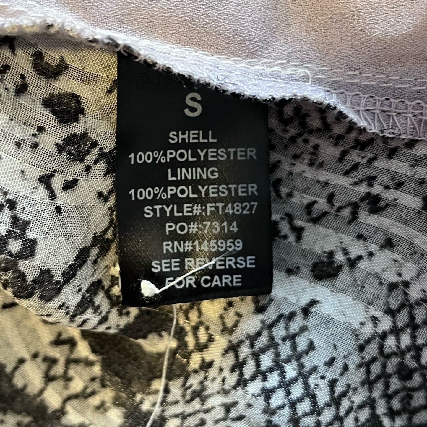 Dress Forum Shadow Stripe Python Print Blouse - Size S