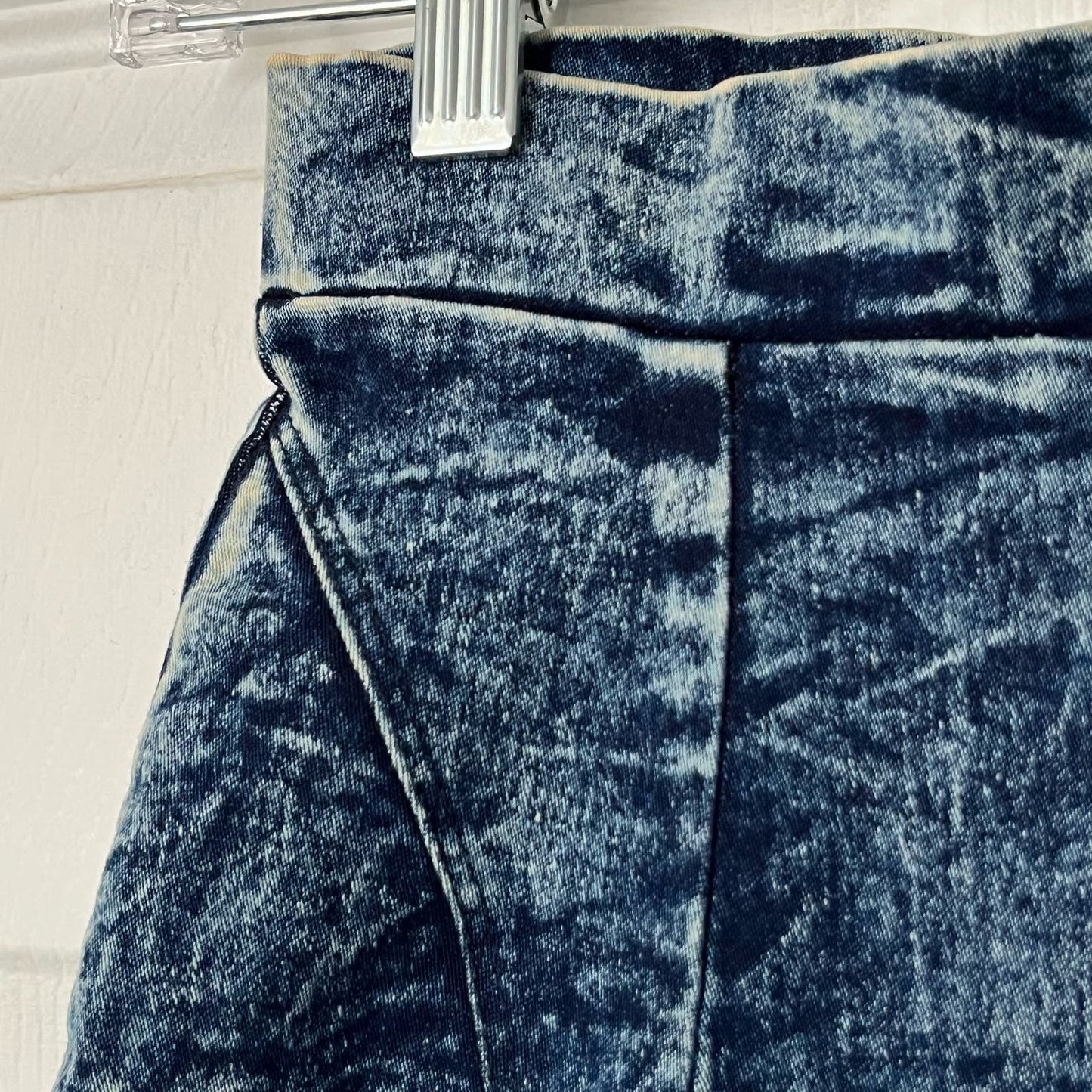 Milky Way Stretch Denim Miniskirt - Size S