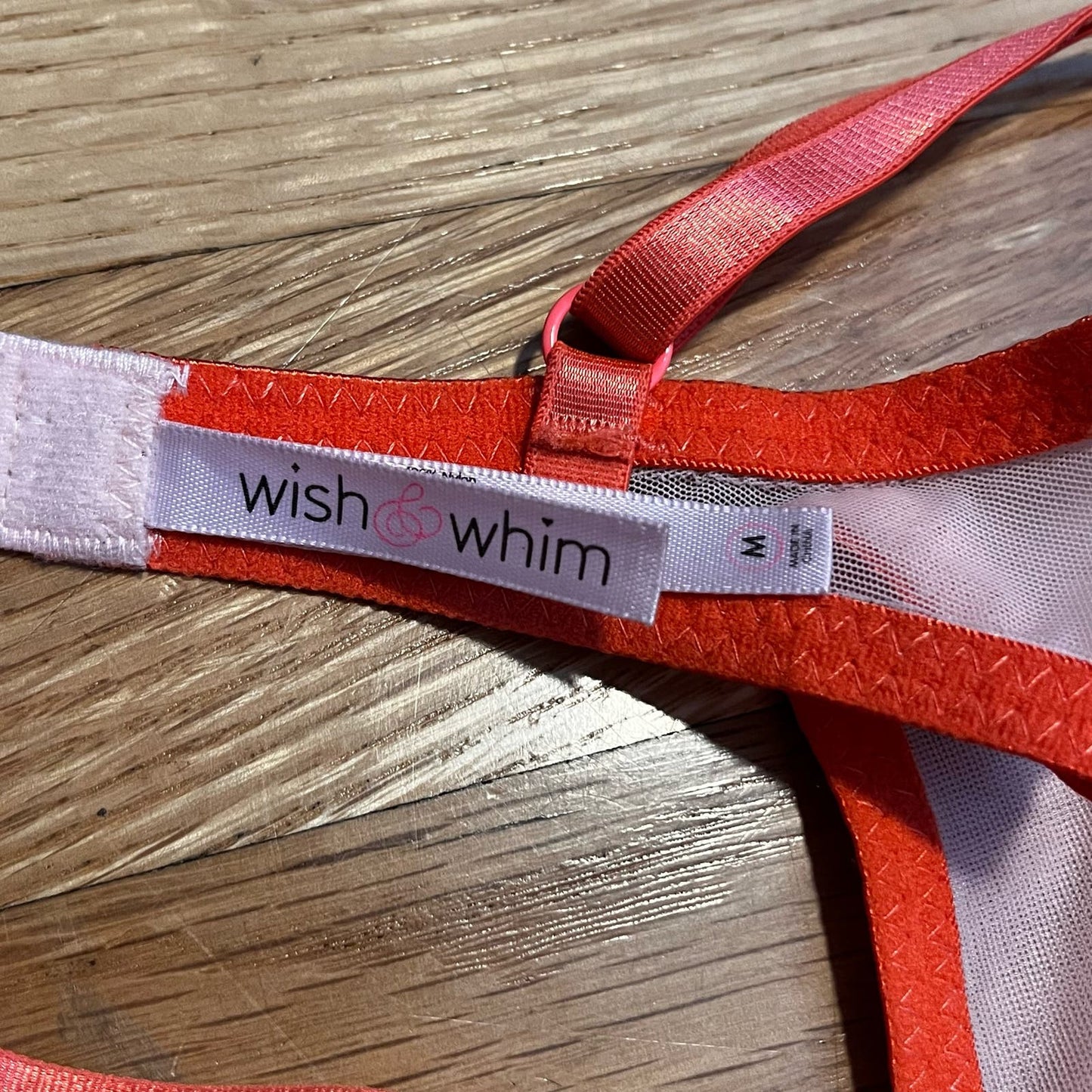 Wish & Whim Cherry Mesh Bralette - Size M