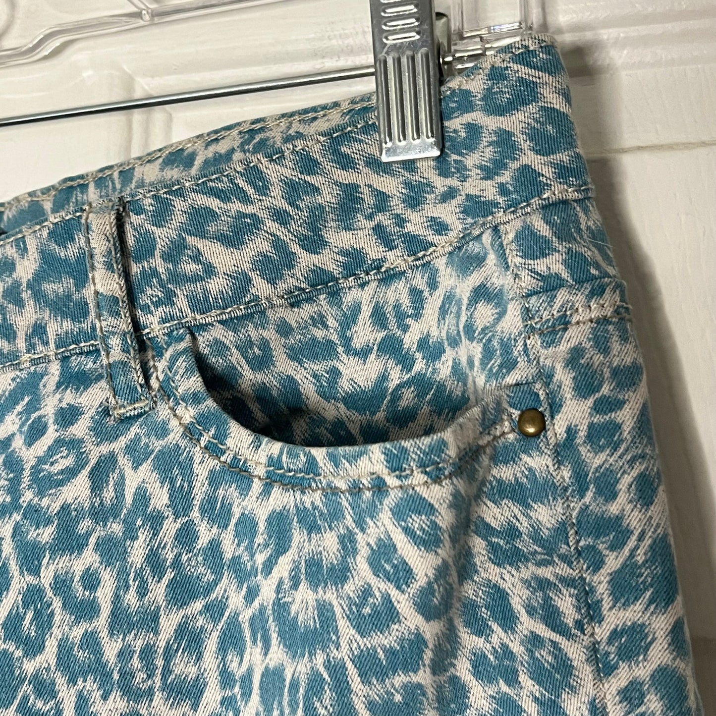 Divine Rights of Denim Leopard Print Skinny Jeans - Size 28