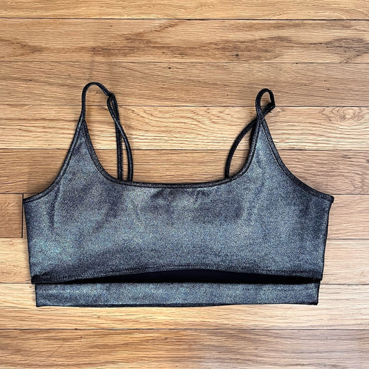 Bear Dance Metallic Bralette - Size L
