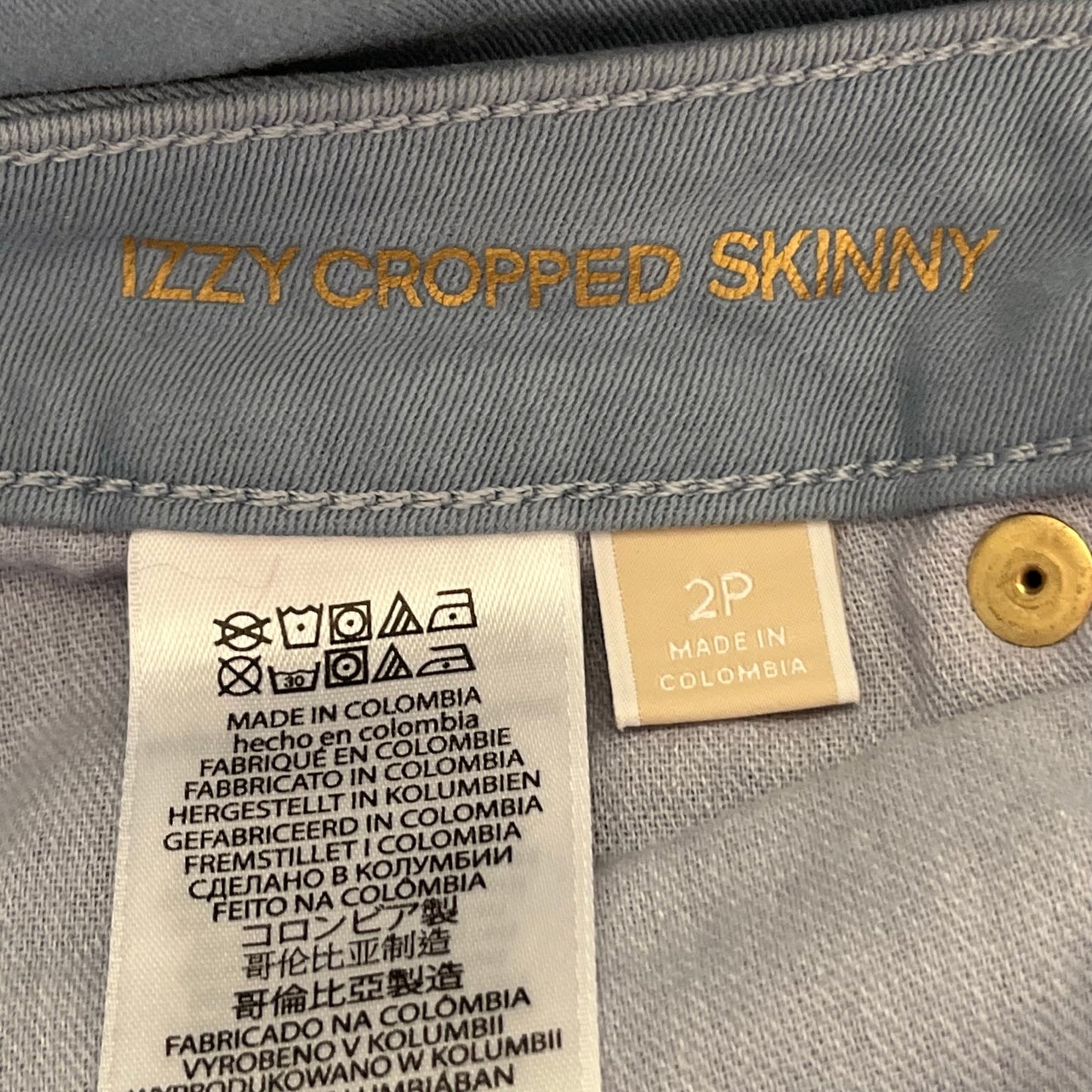 MICHAEL Michael Kors Izzy Cropped Skinny Mid-Rise Cropped Pants - Size 2P - NWT