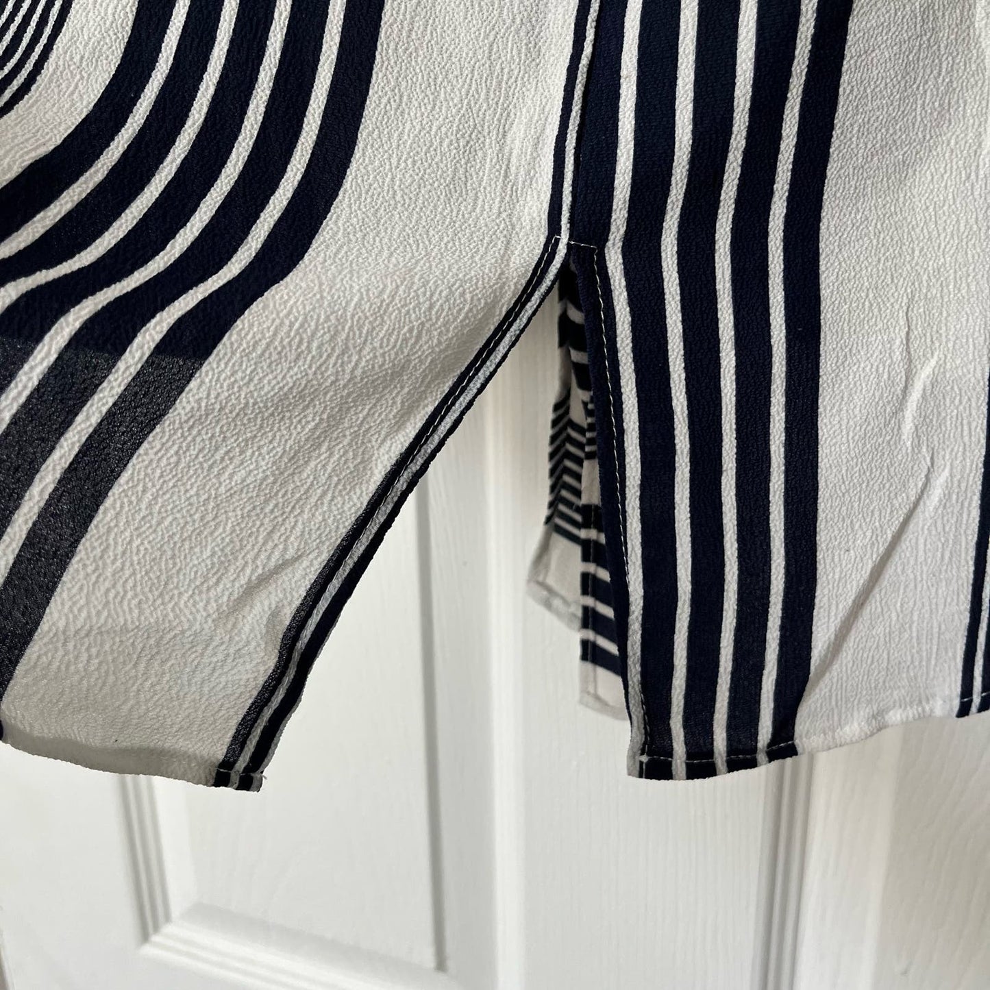 Striped Tie-Waist Top - Size UNKNOWN