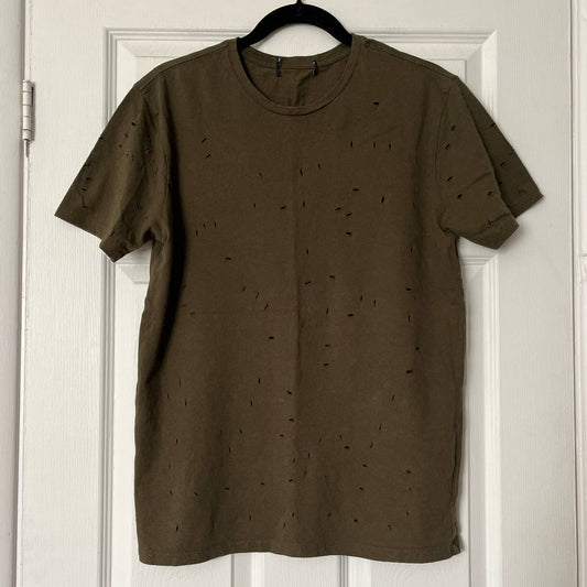 Forever 21 Scissor-Snipped T-Shirt - Size M