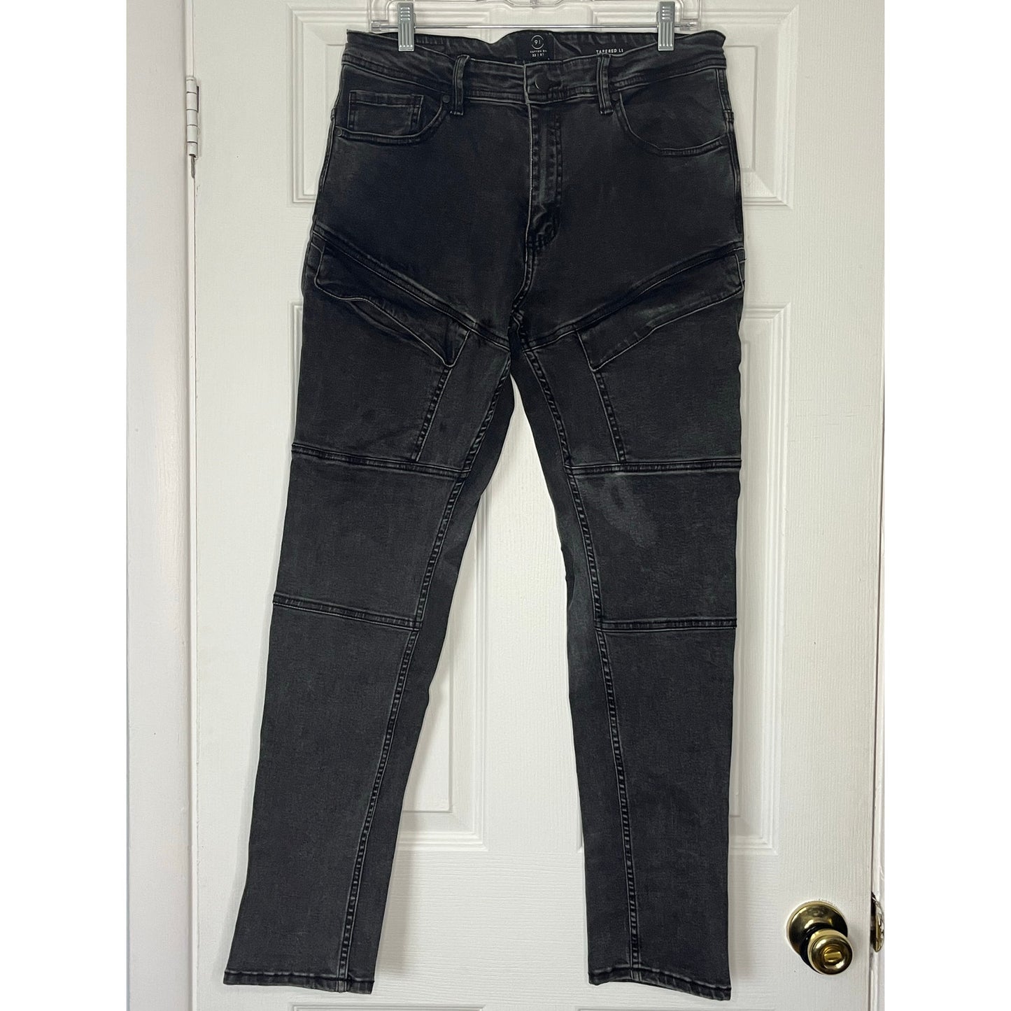 Cotton On 91 Tapered Leg Cargo Jeans - Size 32