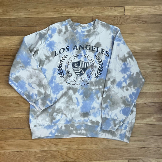 Hollister Tie-Dye Logo Sweatshirt - Size S
