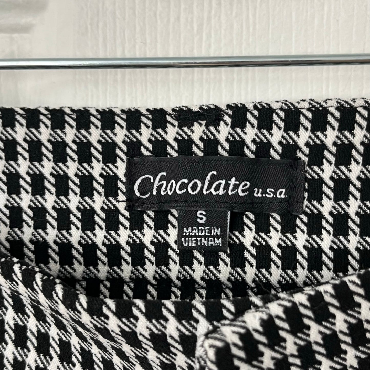 Chocolate USA Houndstooth Skinny Pants - Size S