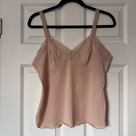 Vassarette Lace-Trim Soft Cup Camisole - Size 36 (modern M)