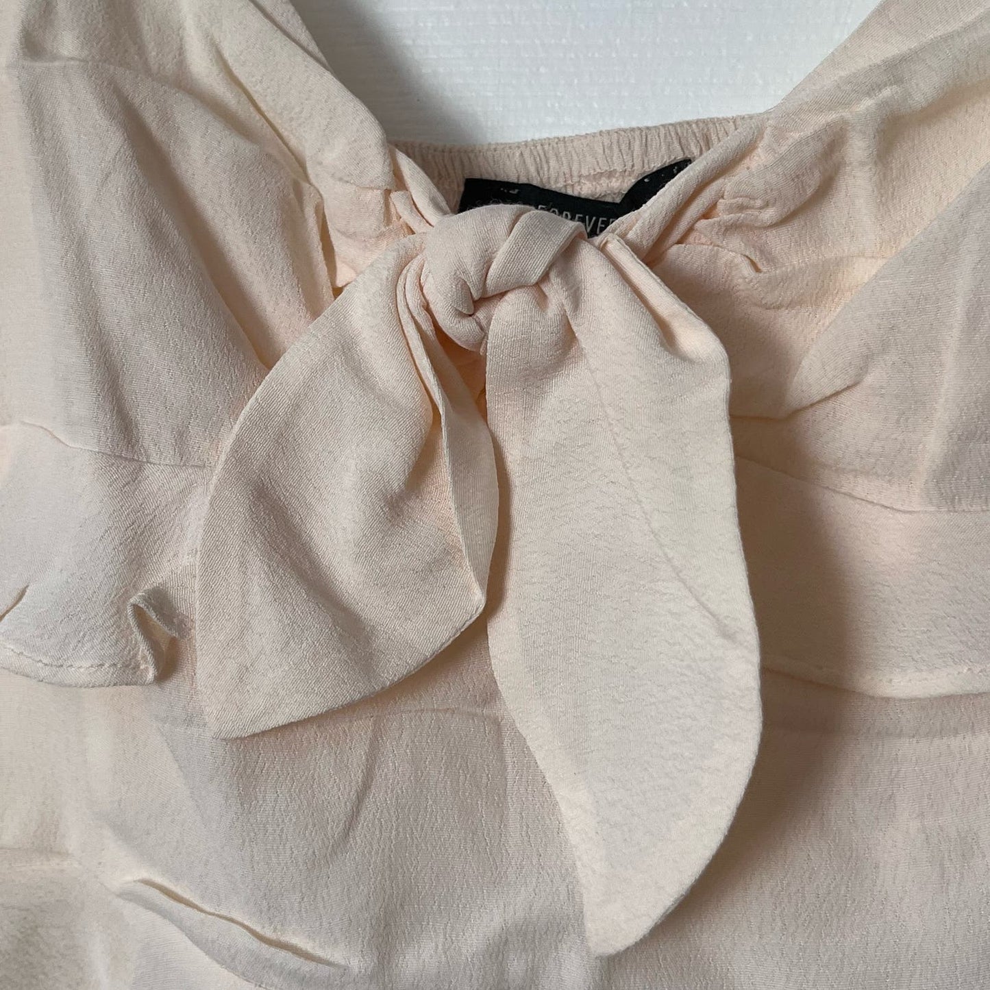 Forever 21 Ruffled Crop Blouse - Size M
