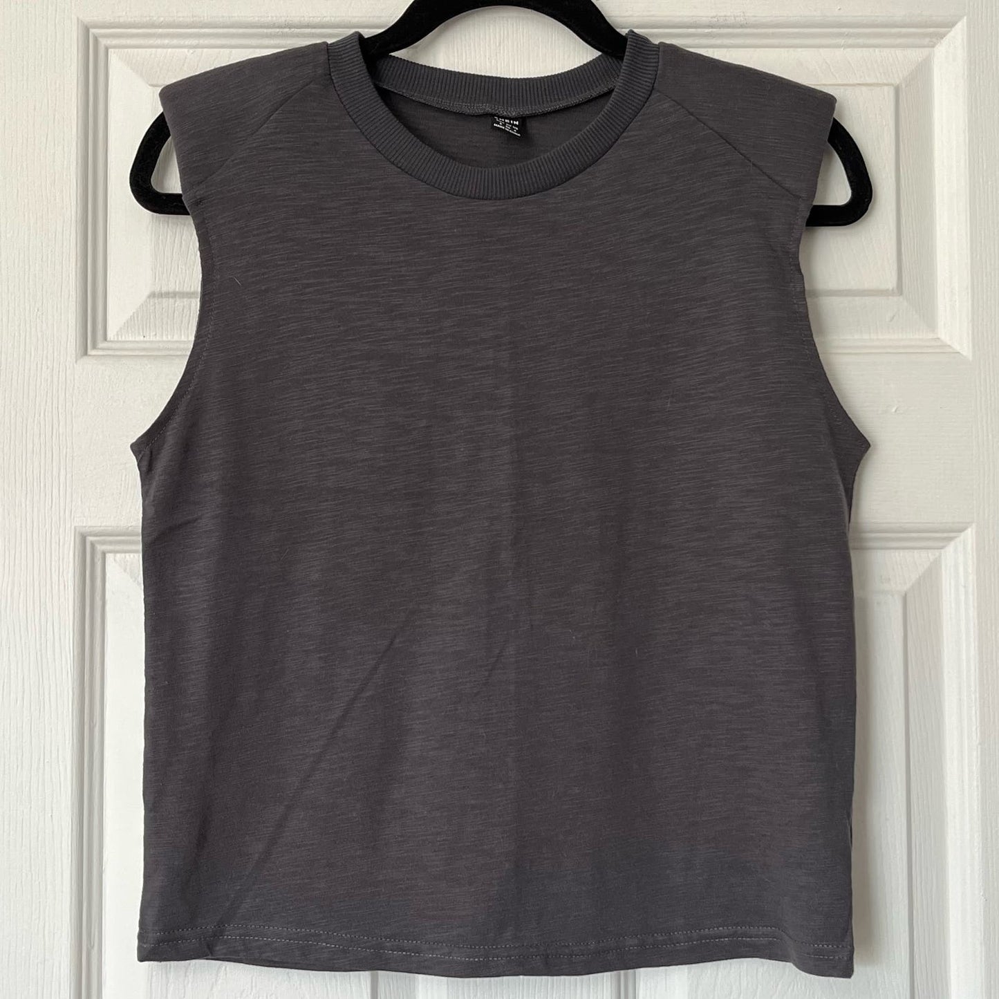 Shein Padded Shoulder Sleeveless Top - Size S