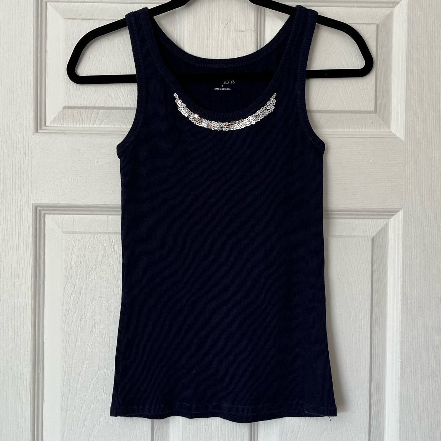 New York & Company Sequin Accent Tank - Size S