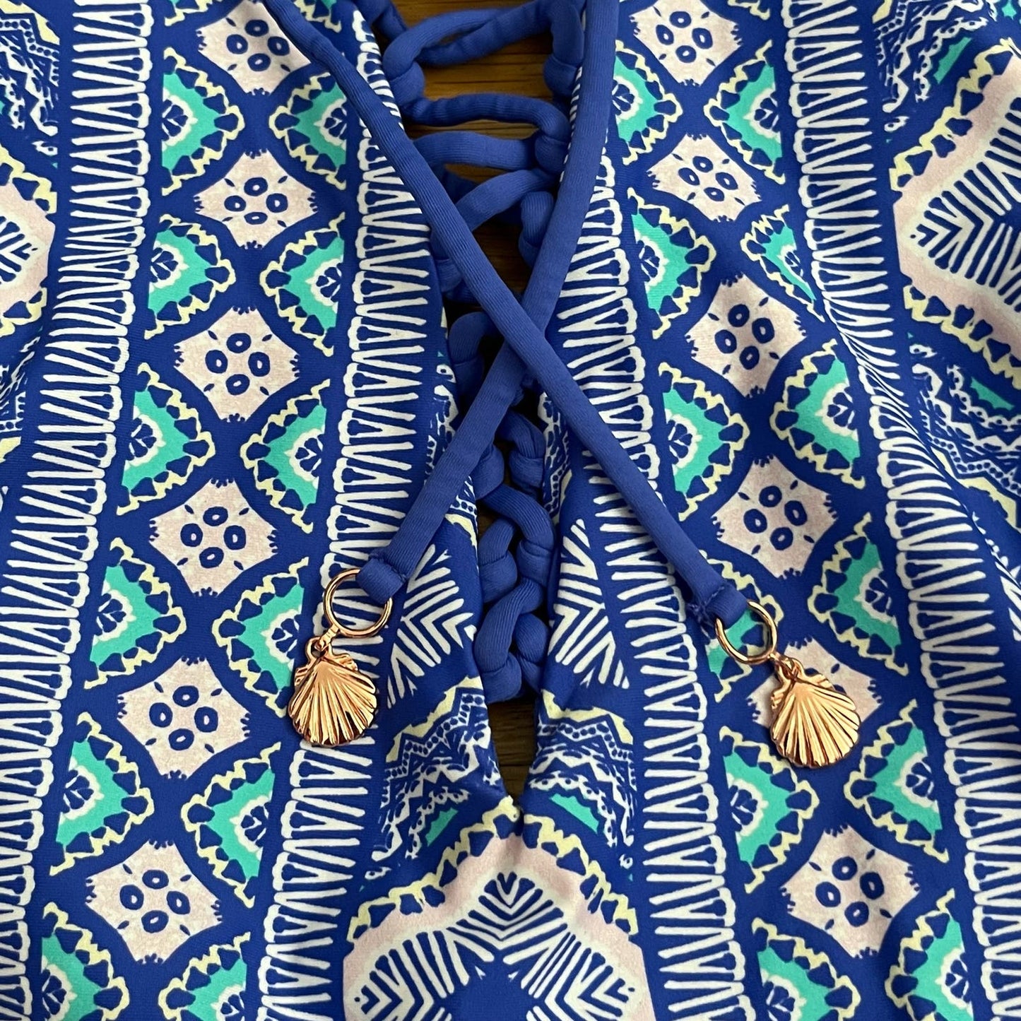 Swim Systems Deep-V Lace-Up Swimsuit - Size 8