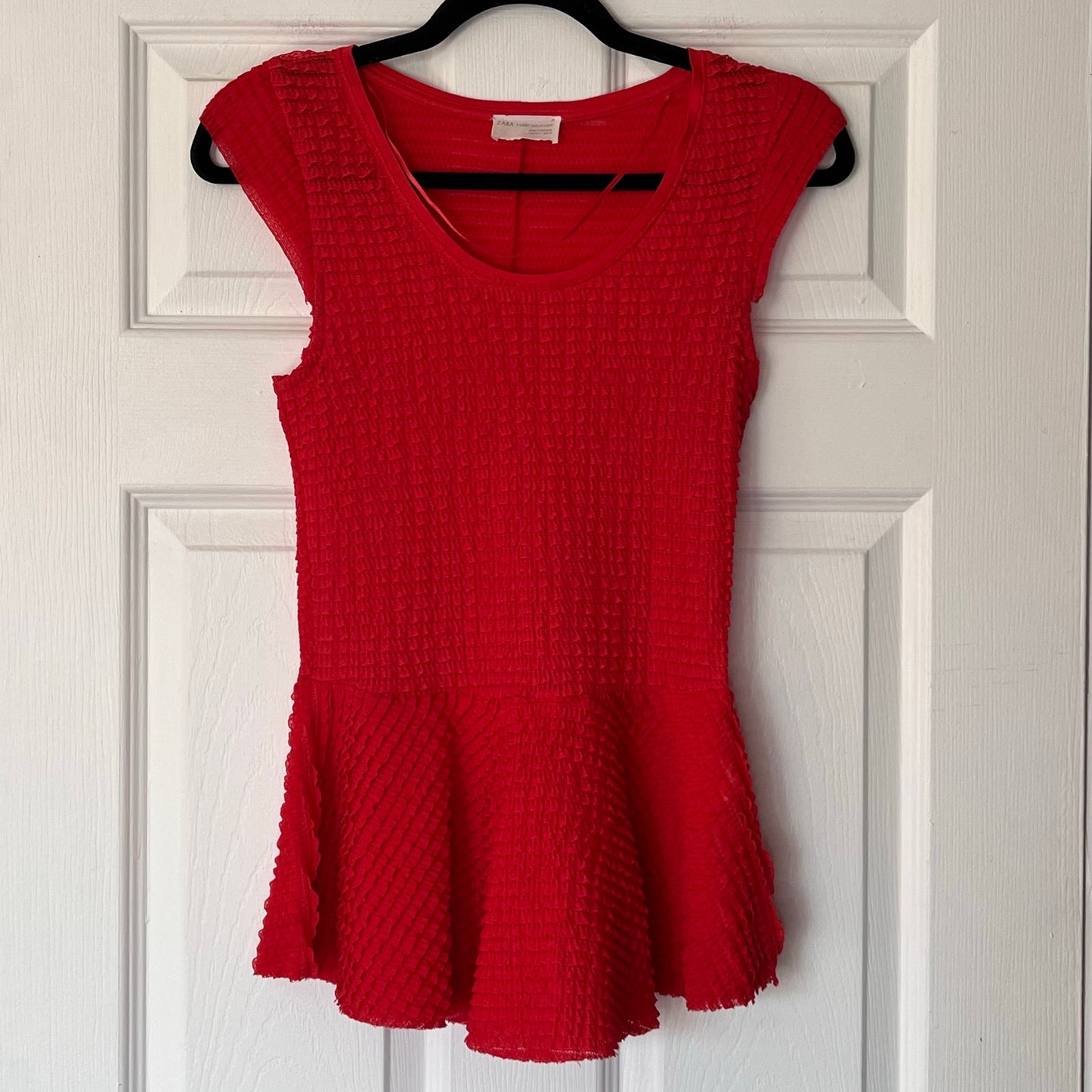 Zara Ruffled Peplum Top - Size S