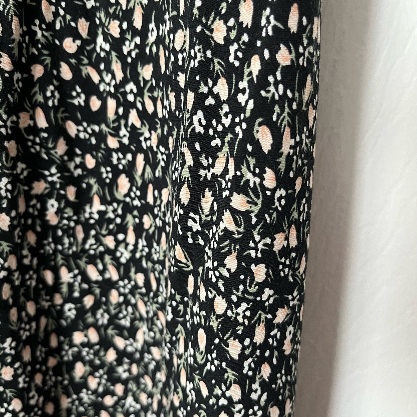 Beige Botany Floral Tie-Back Dress - Size M
