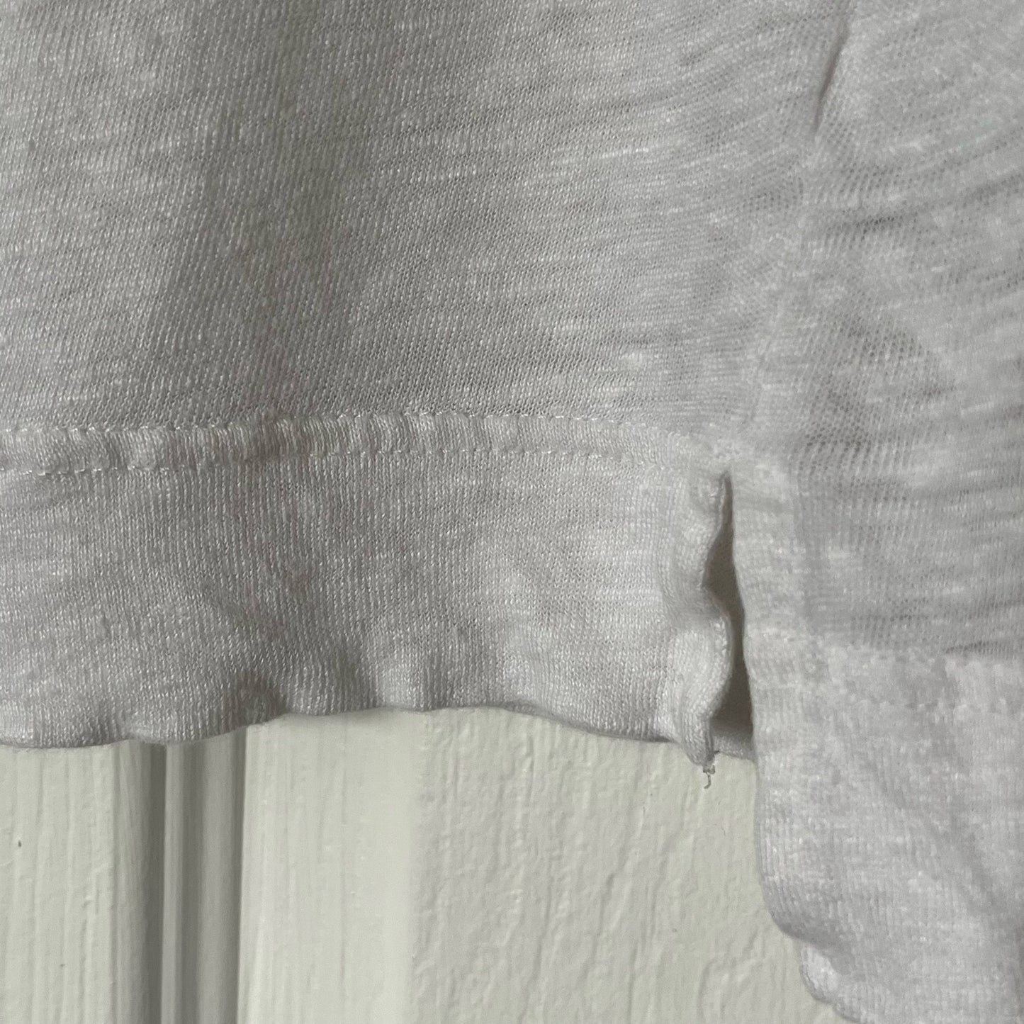 J. Crew Point Sur Linen Rolled-Sleeve Tee - Size S