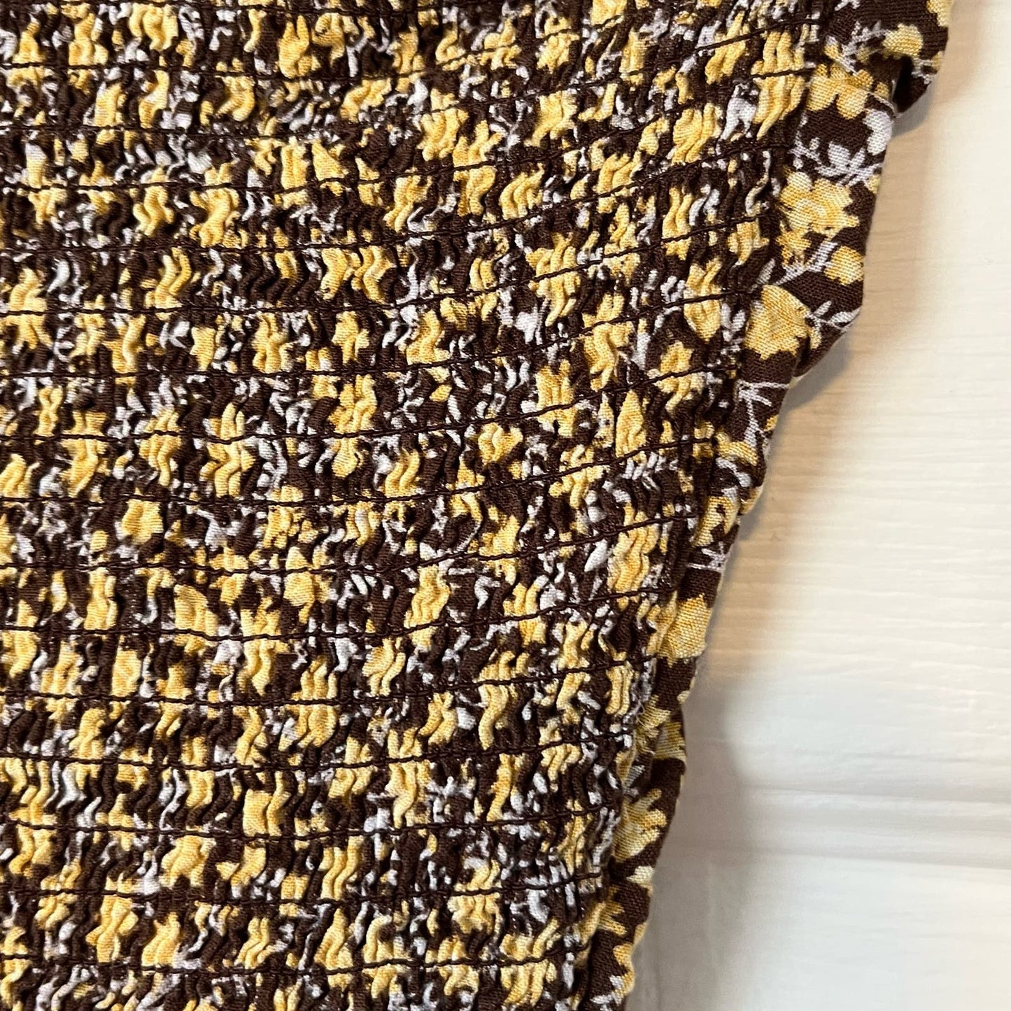 Japna Ruched Front Smocked Back Top - Size XS