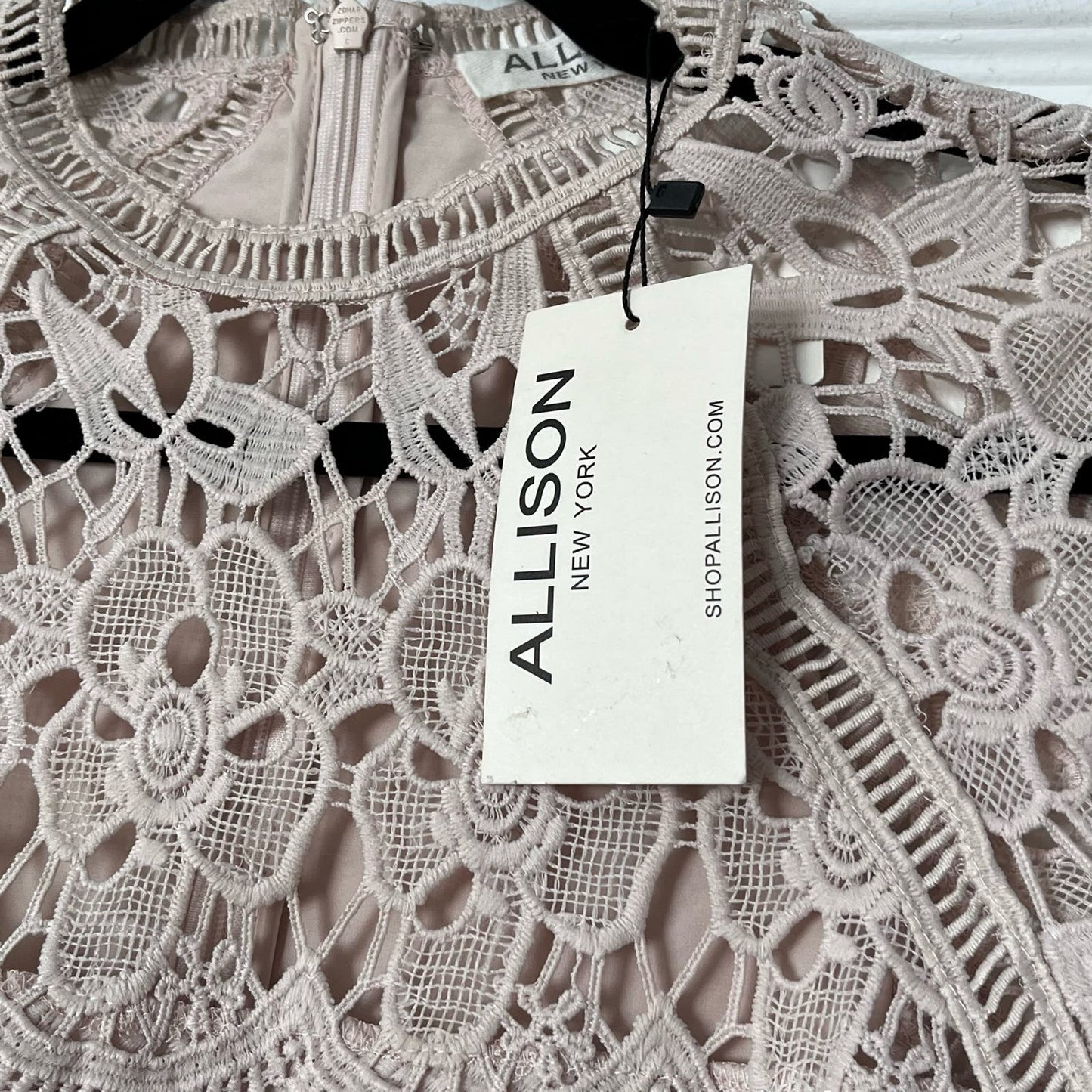 Allison New York Crochet Overlay Dress - Size S - NWT