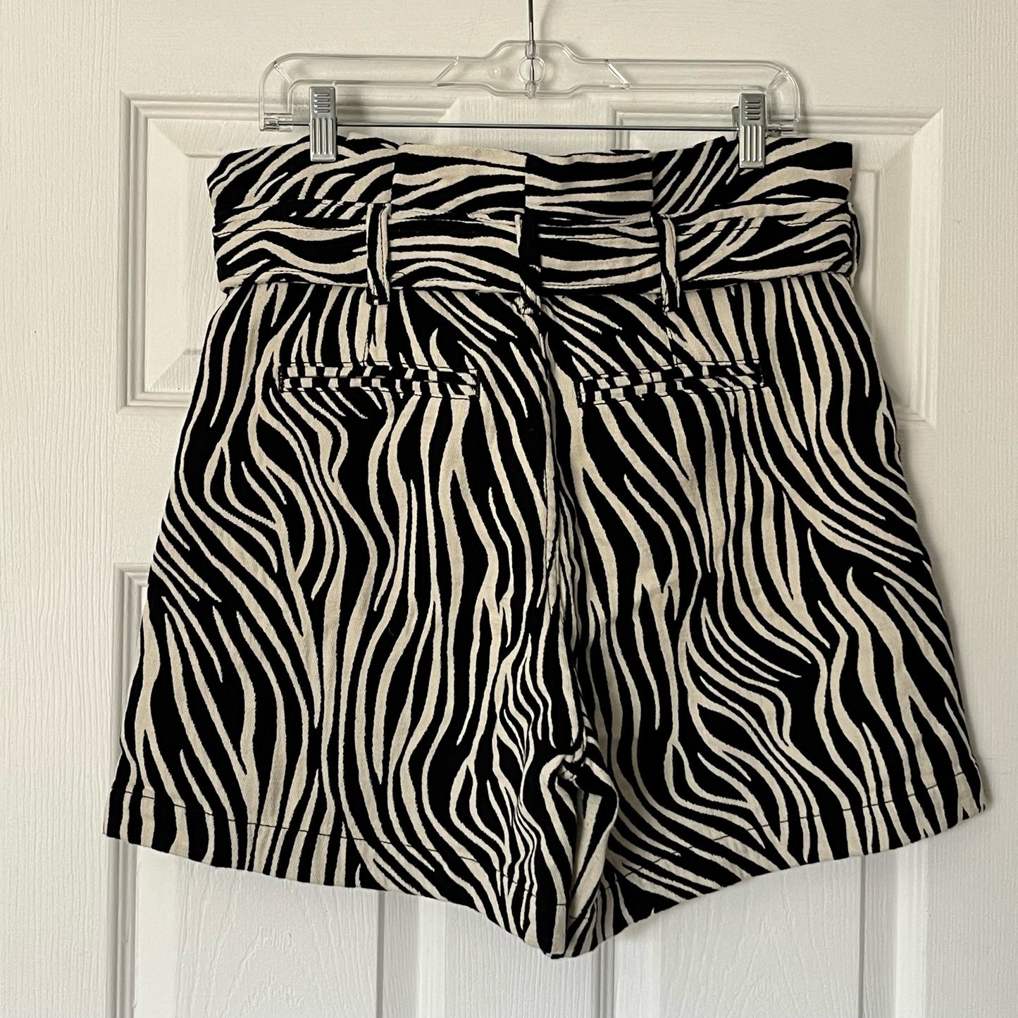 J Brand Paper Bag Waist Zebra Print Shorts - Size 29