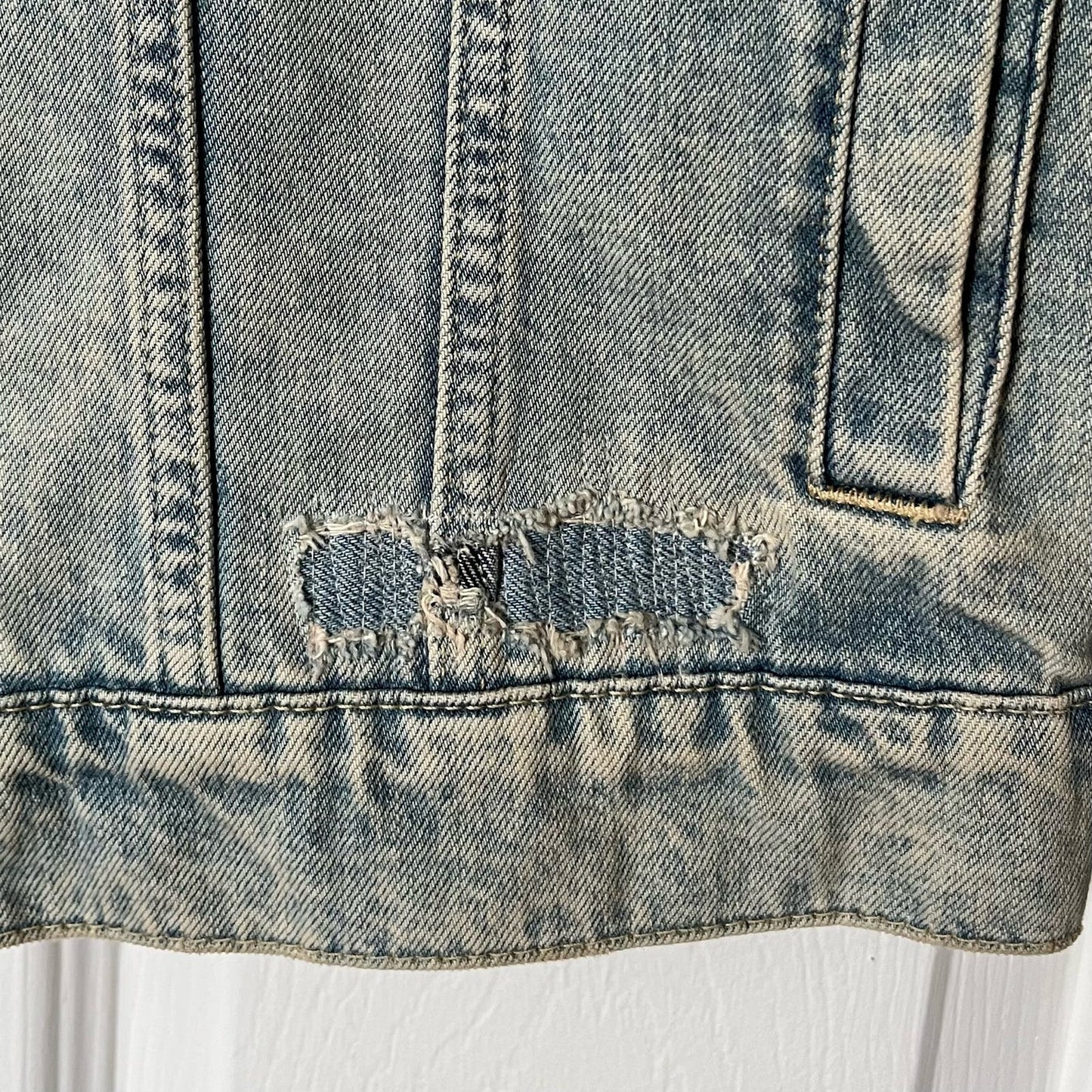Topman Distressed Denim Jacket - Size M - NWT