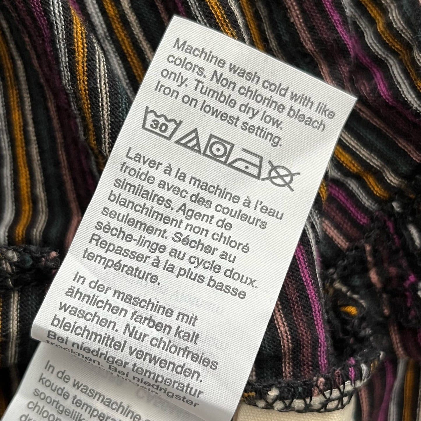 Madewell Striped Mock Neck Tee - Size XXS