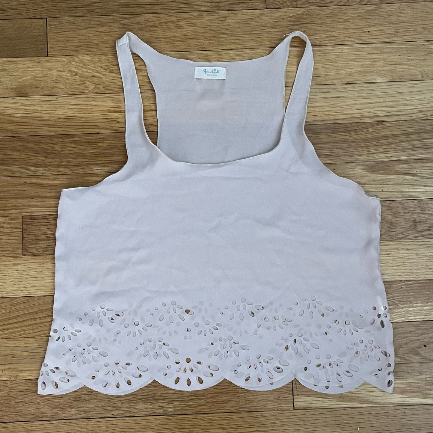 John Galt Eyelet Cutout Tank - One Size