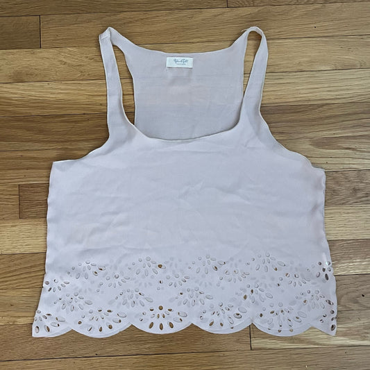 John Galt Eyelet Cutout Tank - One Size