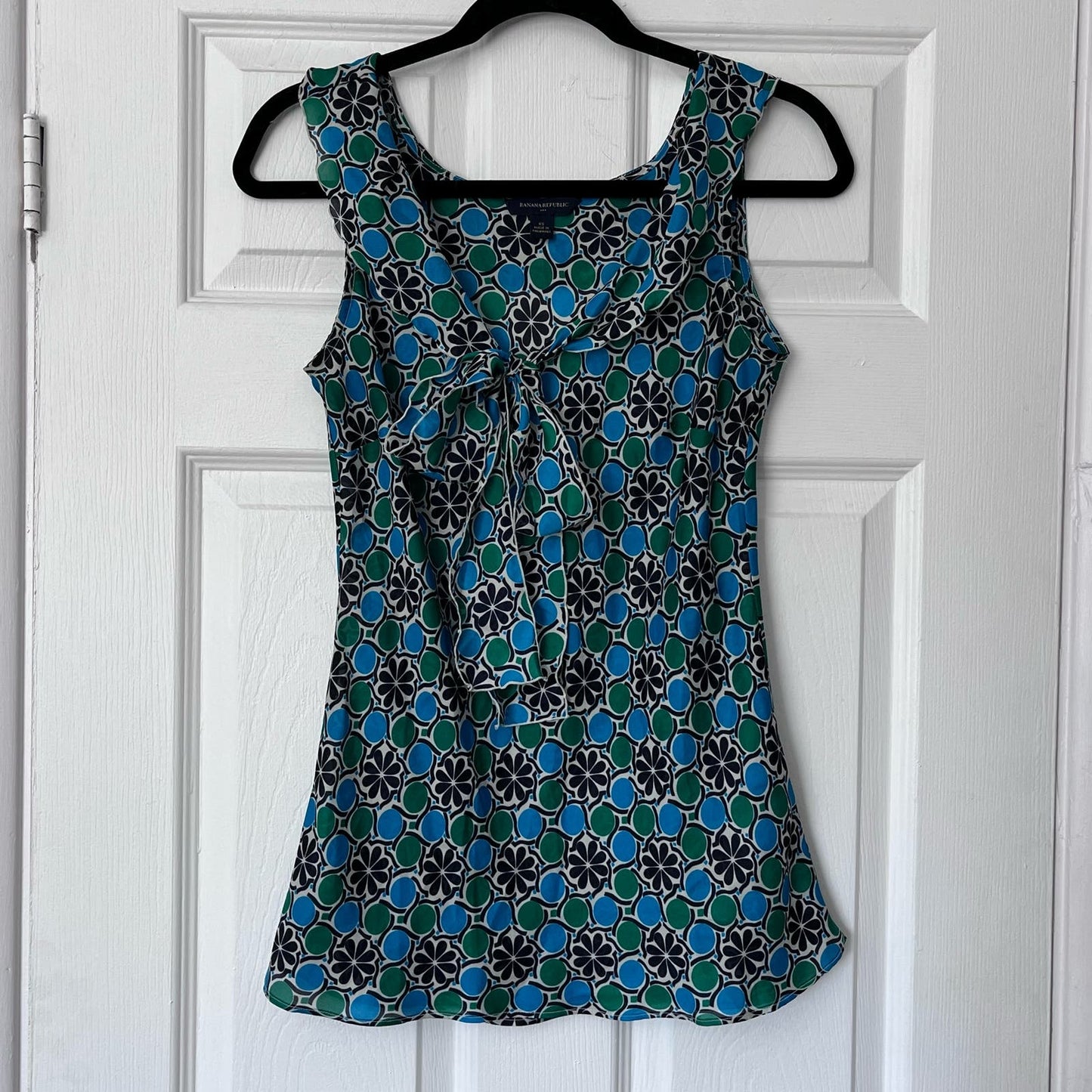 Banana Republic Flower Print Tie-Front Blouse - Size XS