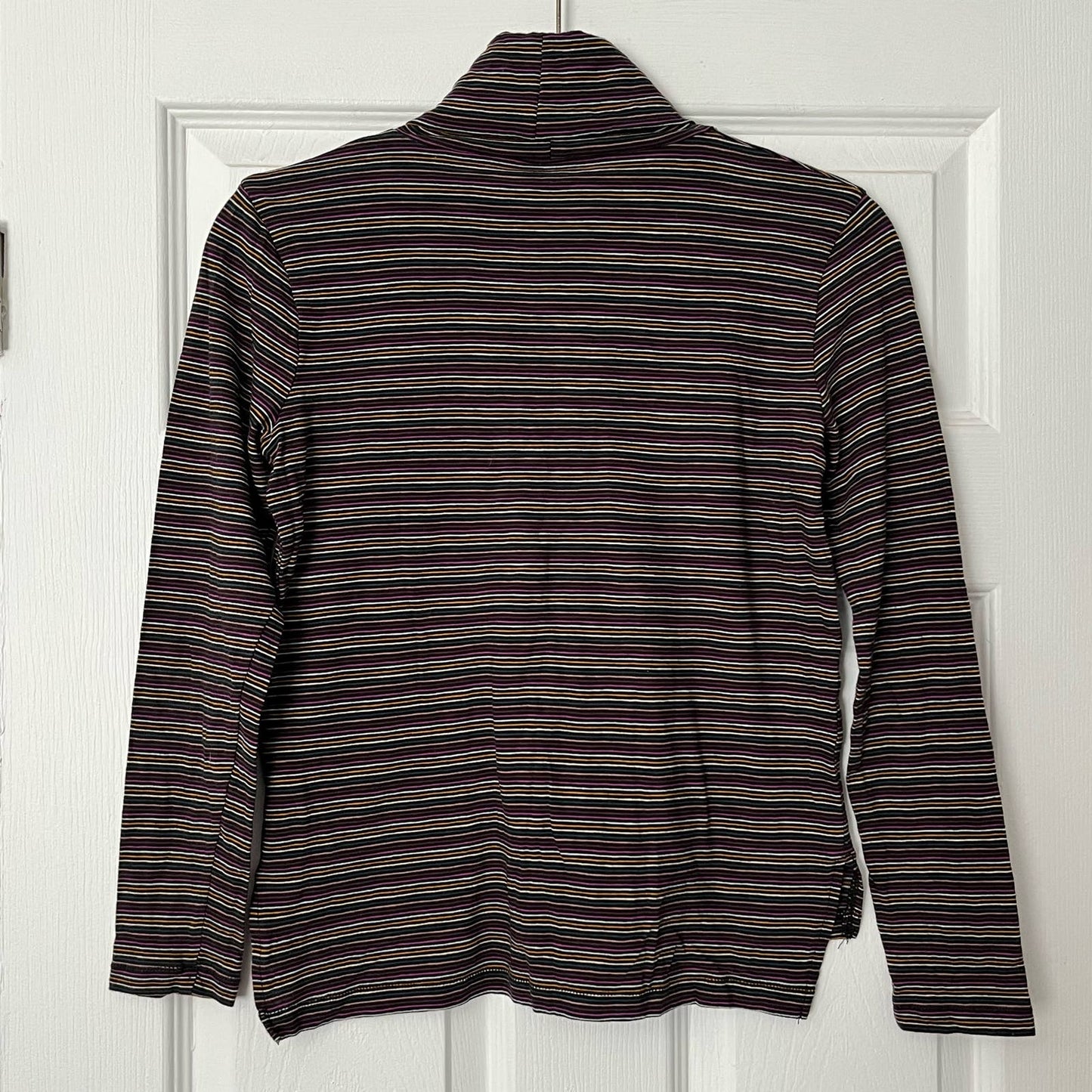 Madewell Striped Mock Neck Tee - Size XXS