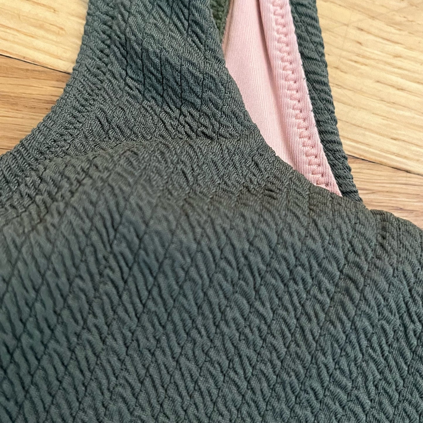 J. Crew Re-Imagined Textured One-Shoulder Bikini Top - Size M