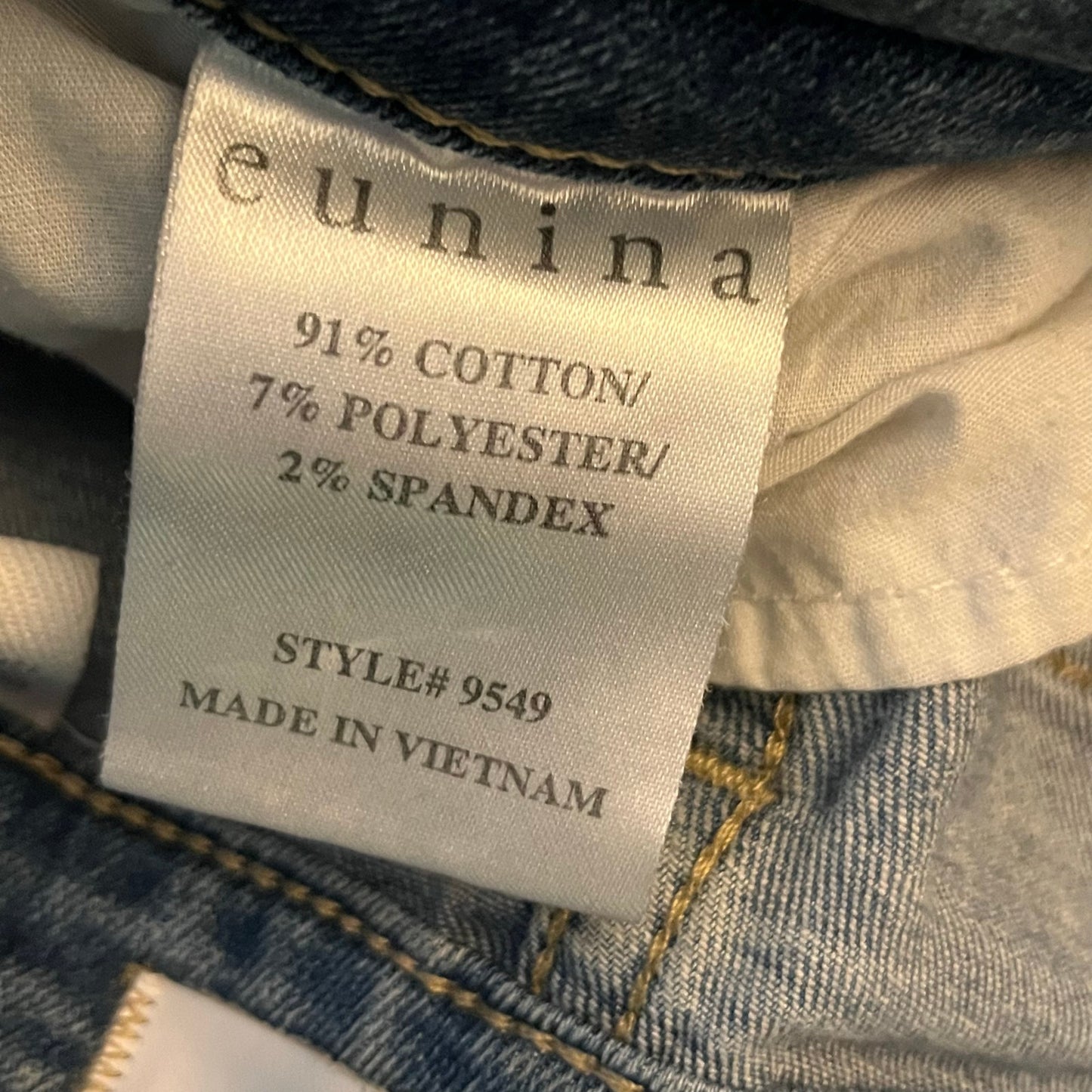 Eunina Clara High Rise Skinny Crop Jeans - Size 5