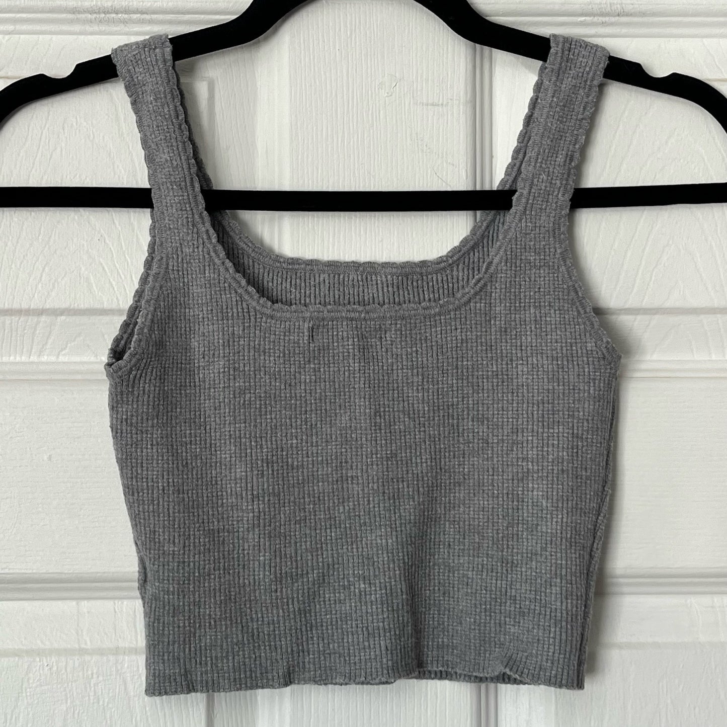 Lottie Moss Cropped Ribbed Tank - Size S