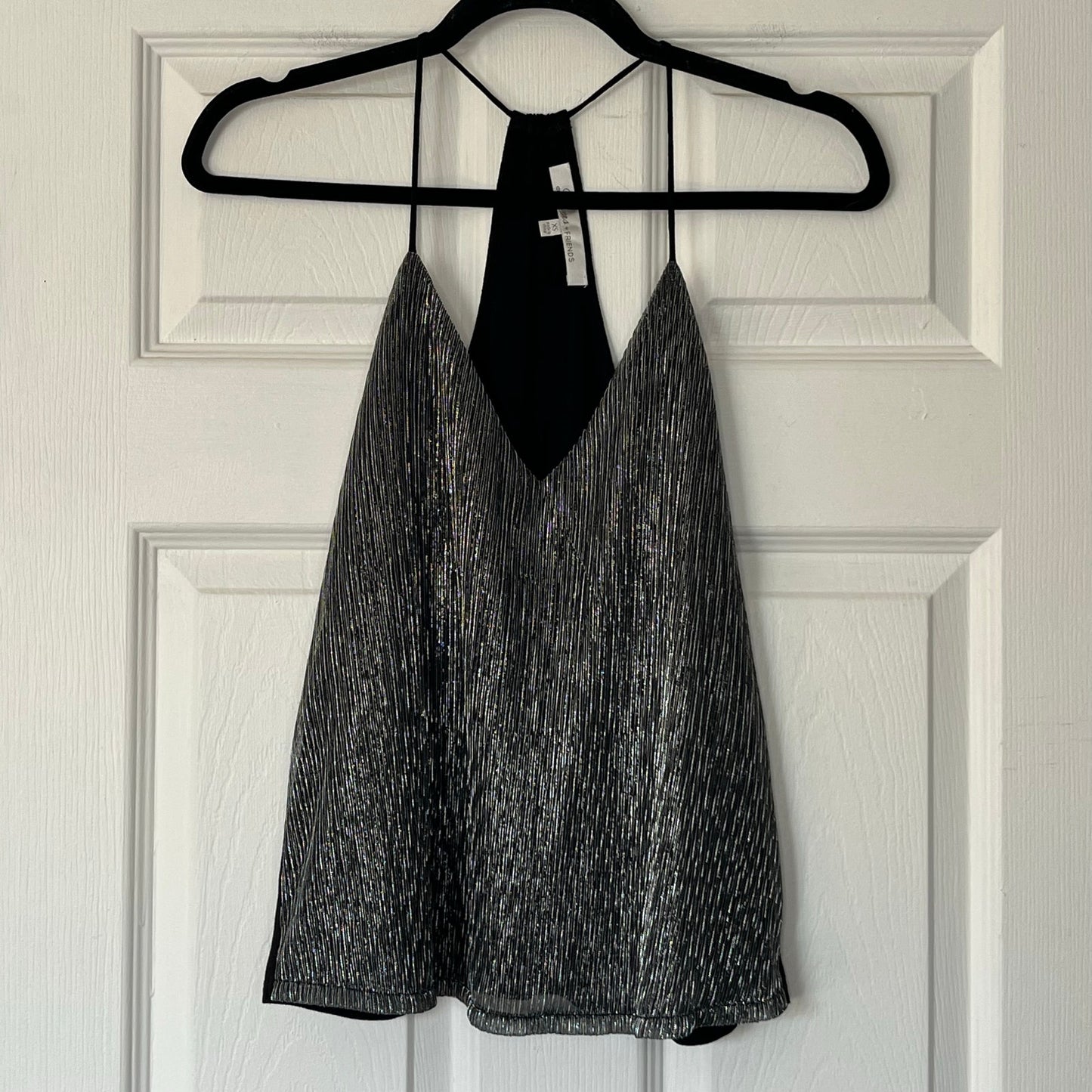Lovers & Friends Metallic Strappy Top - Size XS