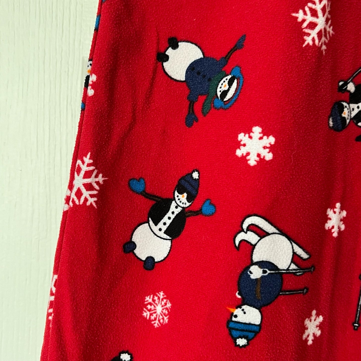 Club Room Fleece Skiing Snowman Pajama Pants - Size L