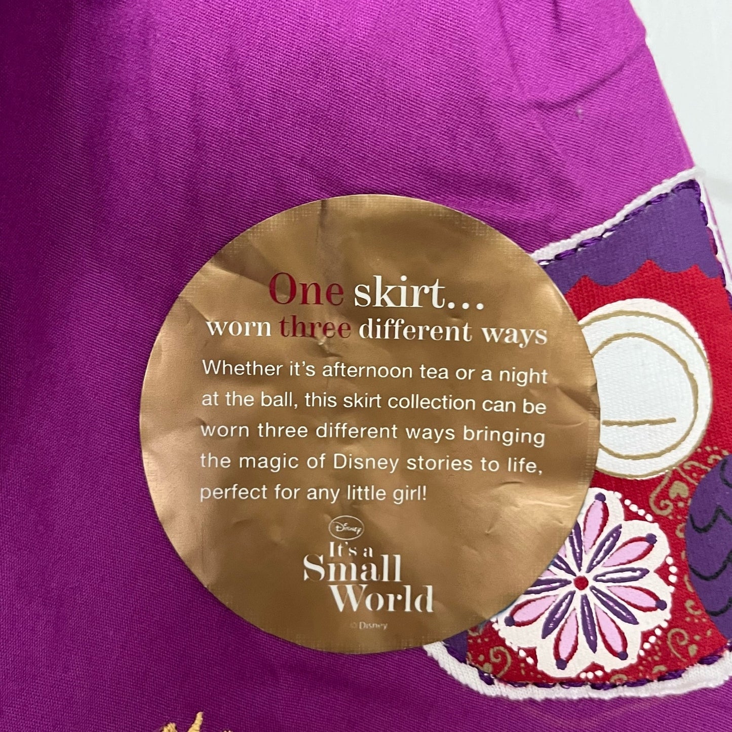 Disney It's a Small World Skirt - Size 3T