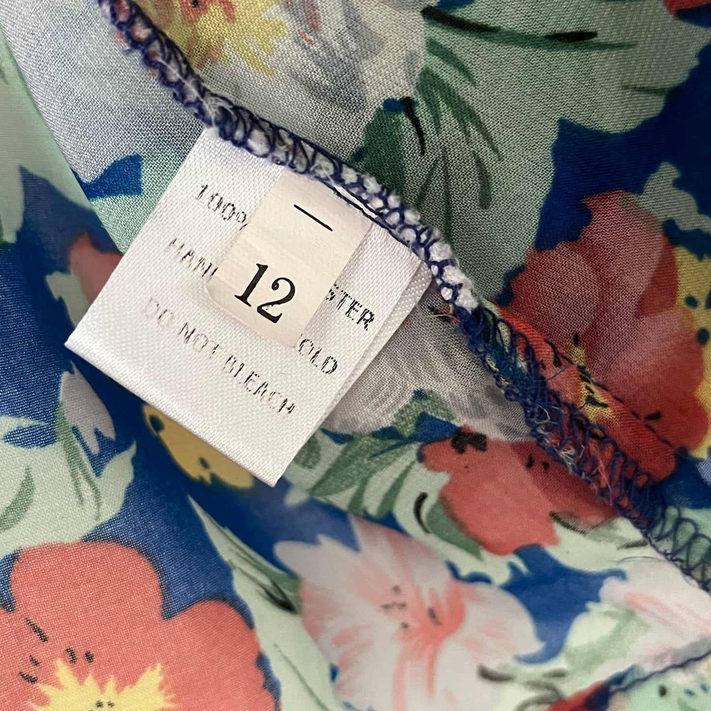 Cotton Candy Sheer Floral Top - Size L