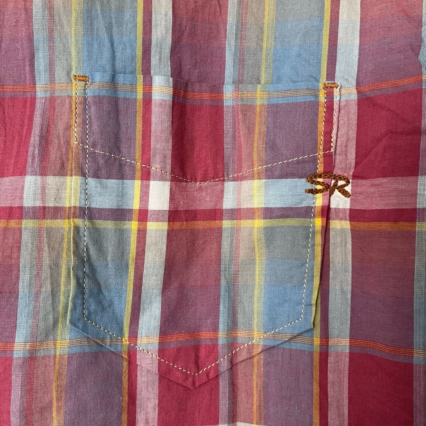 Series: Plaid Button-Down Shirt - Size 100 [KOR]