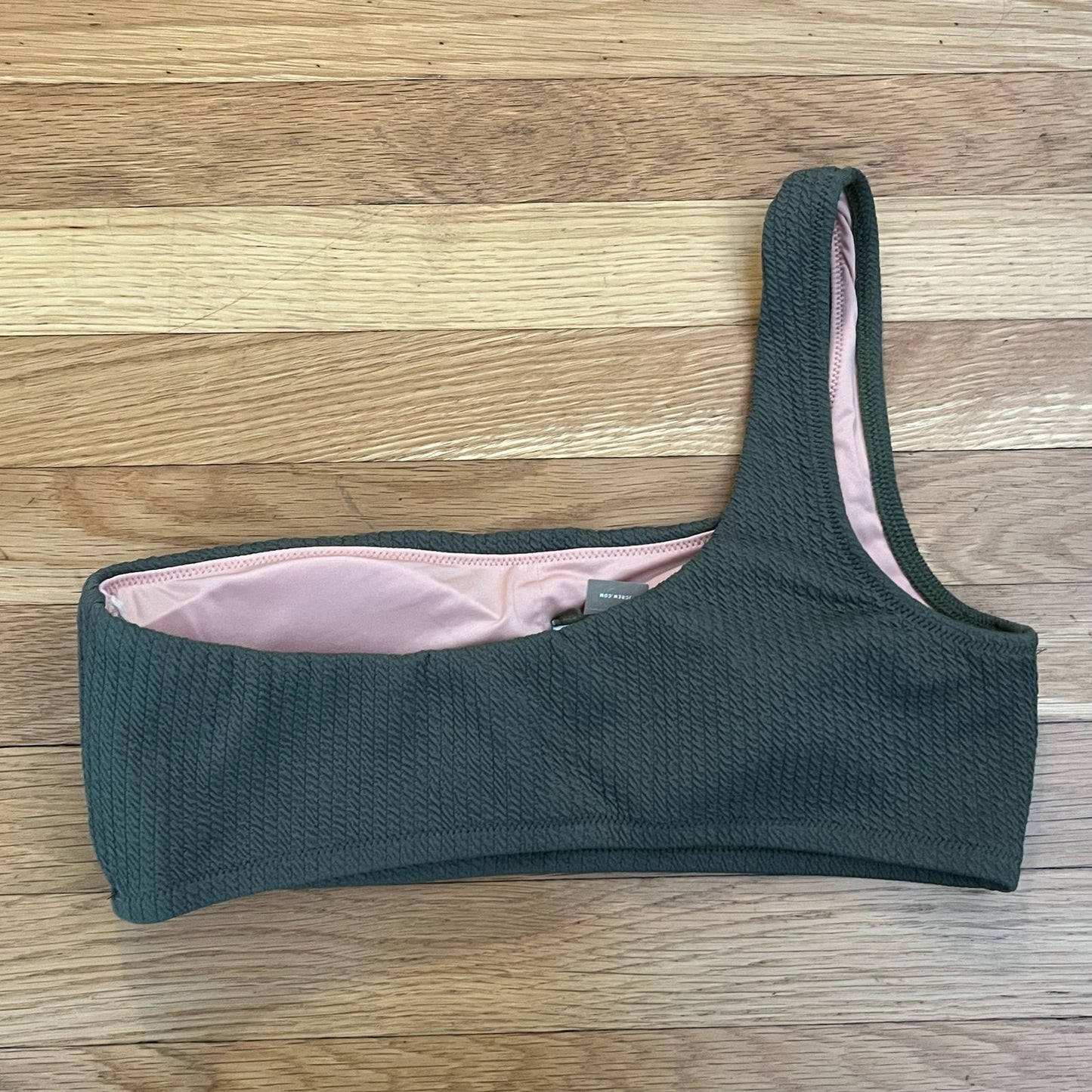 J. Crew Re-Imagined Textured One-Shoulder Bikini Top - Size M