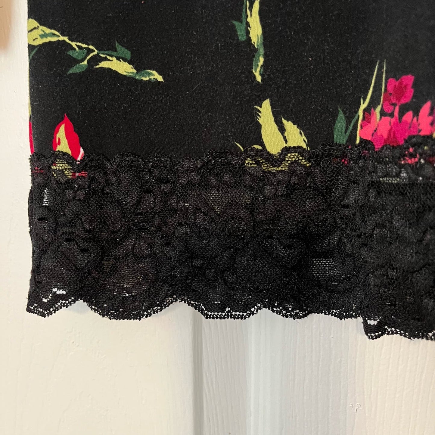 3/4 Sleeve Lace Trim Top - Size S