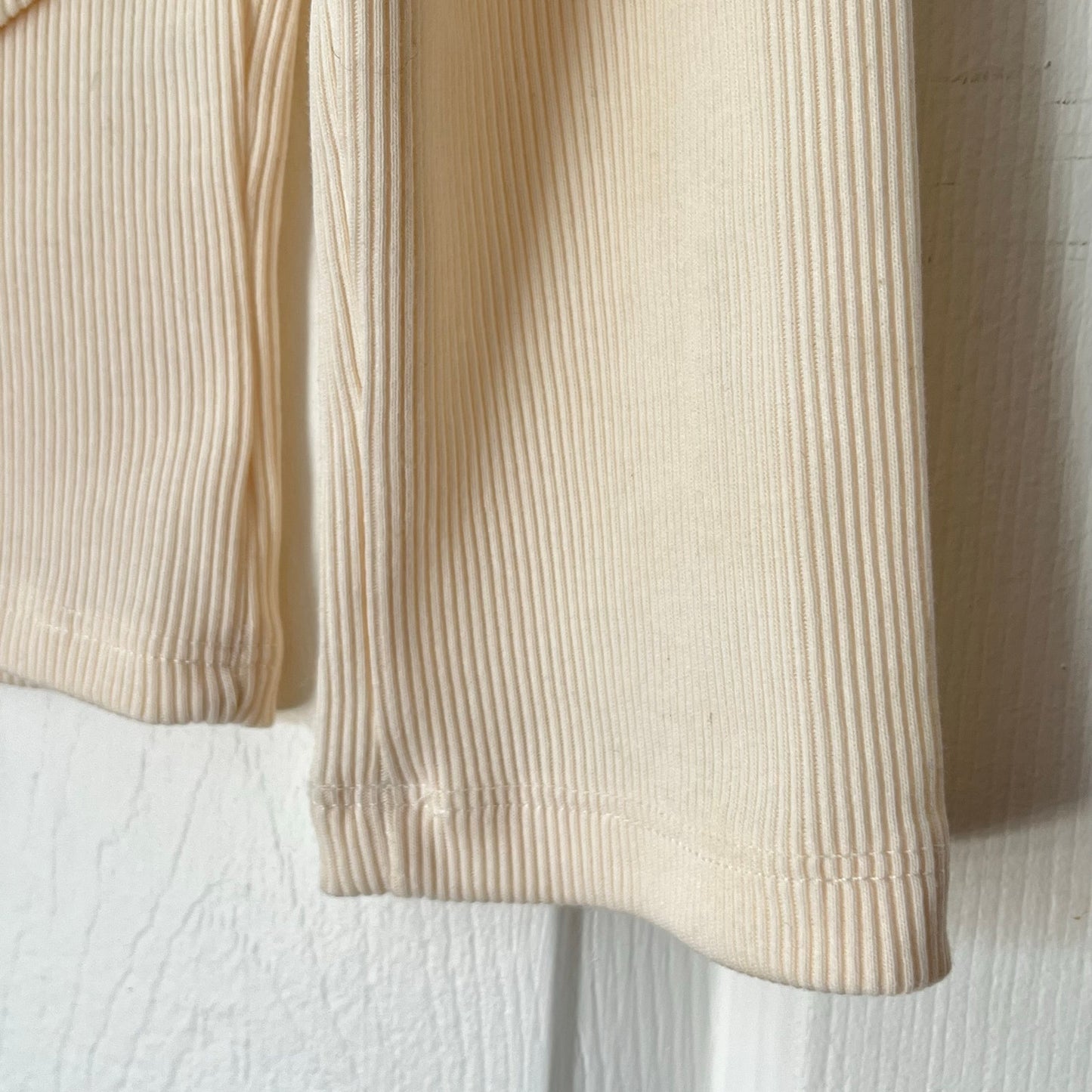 Elin Katana Ribbed Wrap Top - Size XL