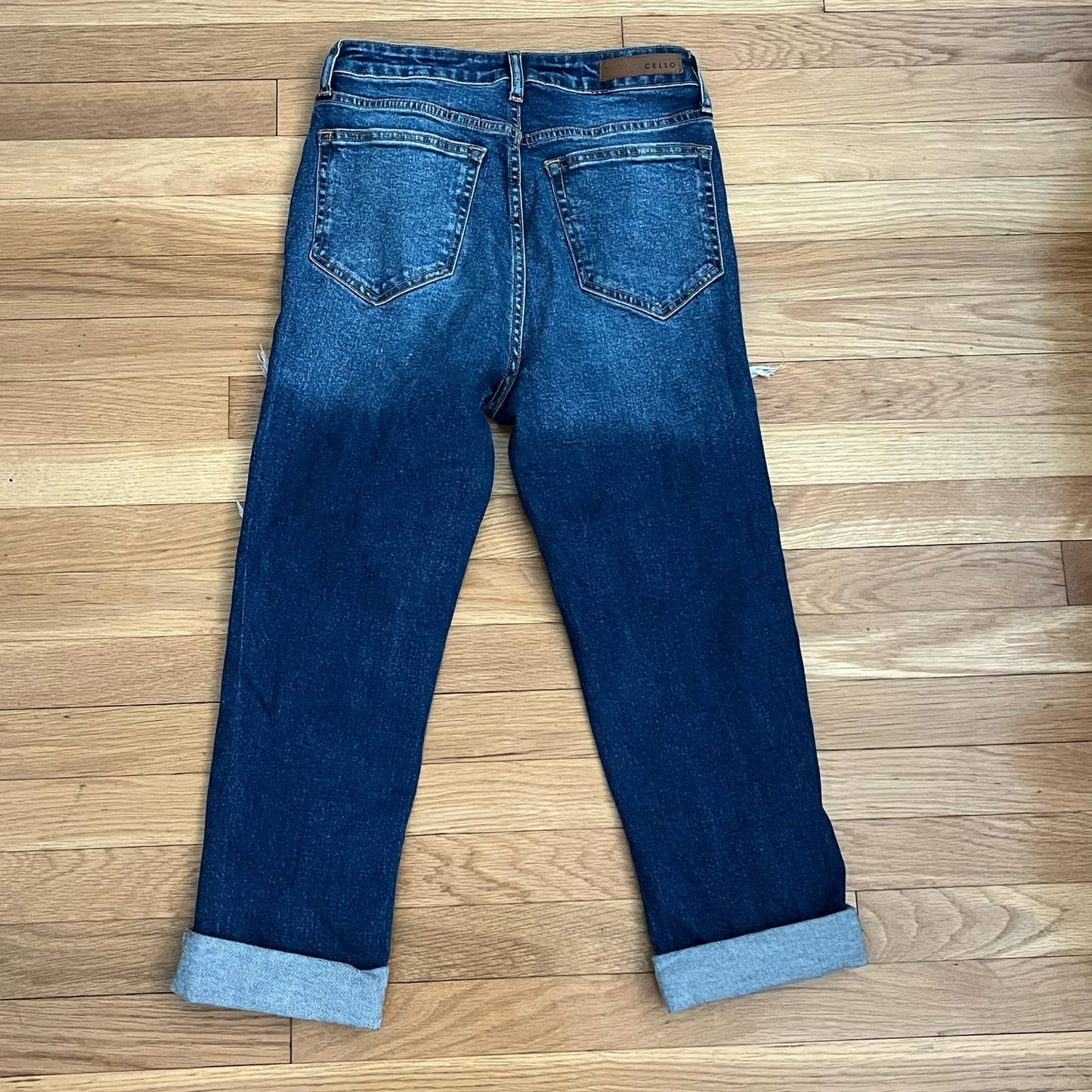 Cello Cuffed Destroyed Jeans - Size 5