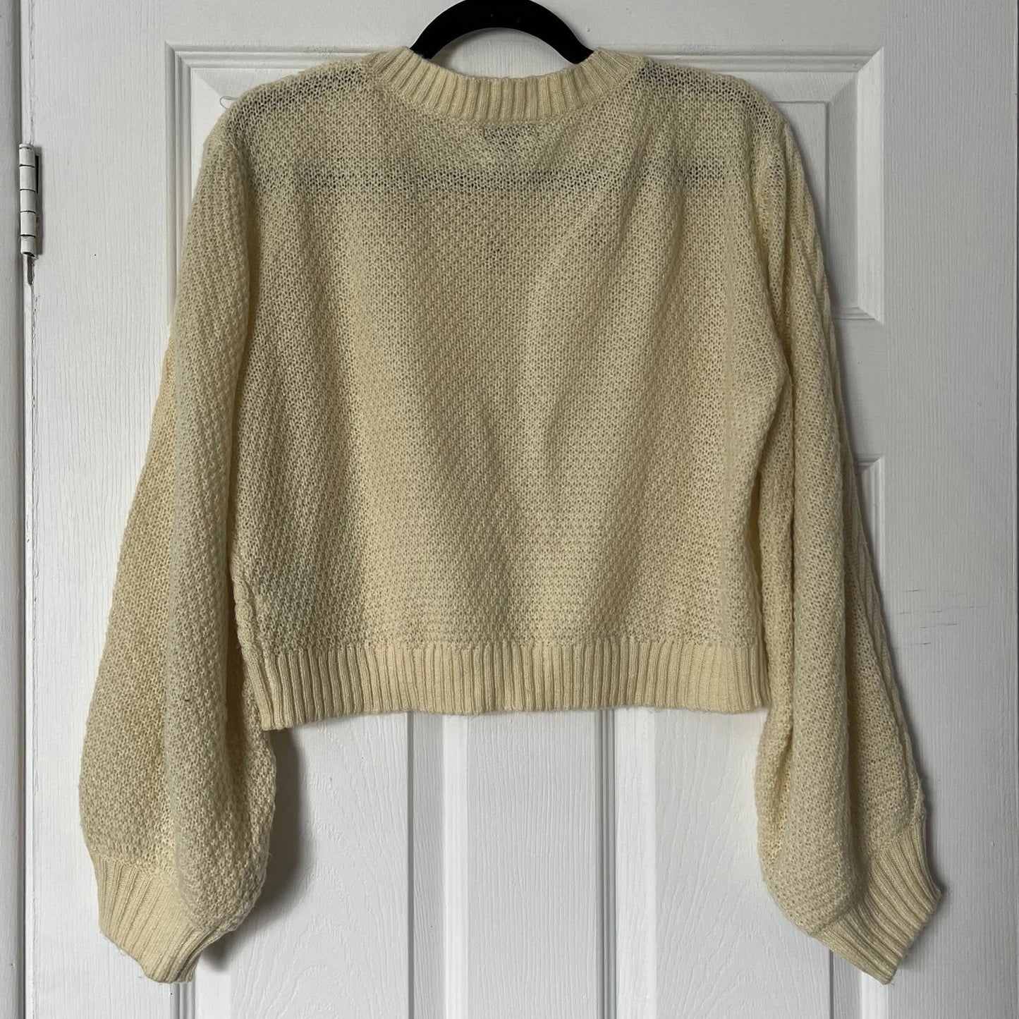 Wild Fable Cable Knit Flower Appliqué Sweater - Size M