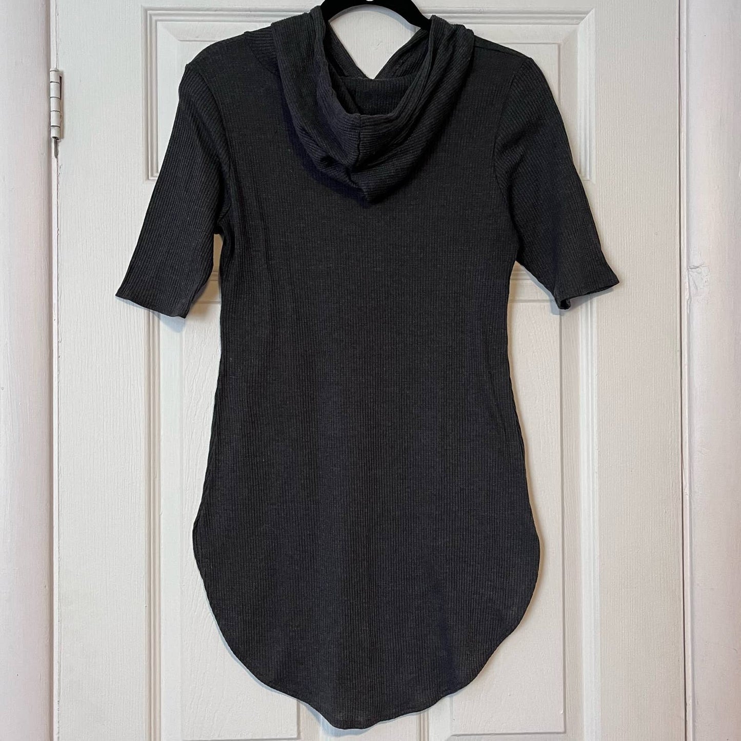 Nella Fantasia Hooded Rib-Knit Dress - Size L